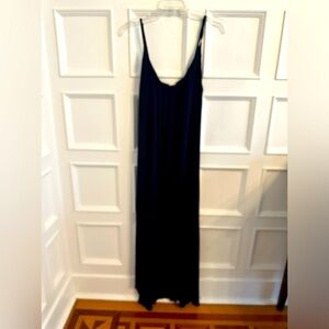 Maxi dress, navy size medium -hi low hem- Nicole Miller